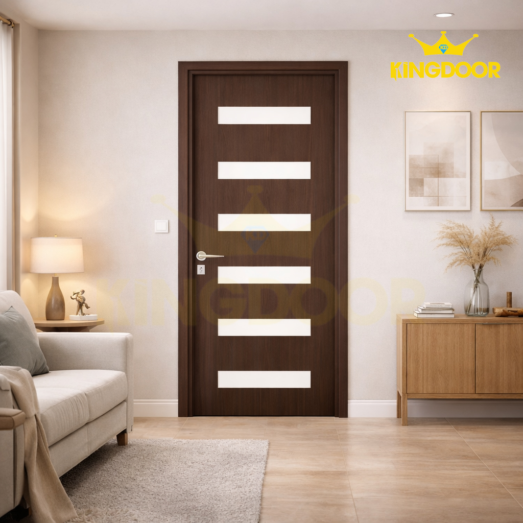Cửa gỗ MDF Melamine KD.M1GL7