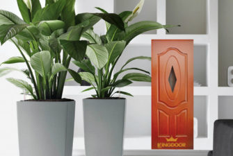 Cửa gỗ công nghiệp HDF veneer KD.3G1-XOAN ĐÀO