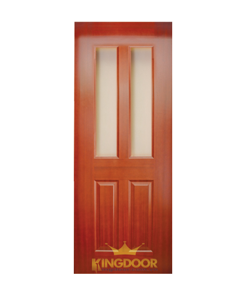 Cửa gỗ công nghiệp HDF veneer KD.4G2-Căm Xe
