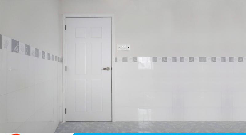 Cửa nhựa Hàn Quốc tone màu trắng 120