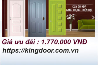 cửa gỗ công nghiệp hdf sang trọng