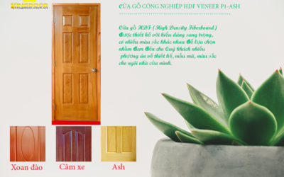 Cửa gỗ công nghiệp hdf veneer