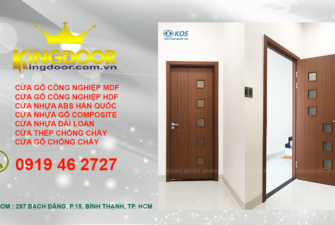 cửa gỗ công nghiệp tại đường kha vạn cân