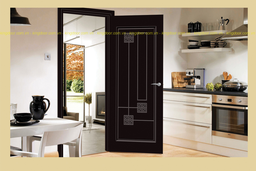 Cửa nhựa gỗ Composite được thiết kế tinh xảo theo quy trình chạy máy CNC