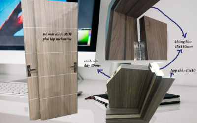 Cấu tạo cửa gỗ công nghiệp mdf melamine