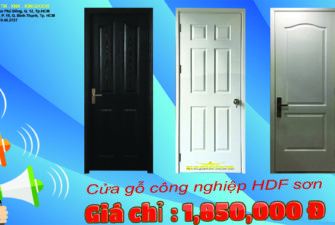 Giá cửa gỗ công nghiệp hdf chỉ 1,850,000