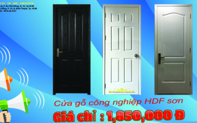 Giá cửa gỗ công nghiệp hdf chỉ 1,850,000