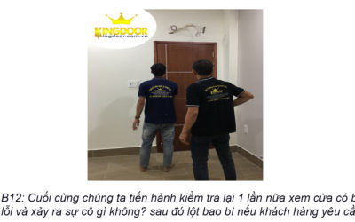Kiểm tra lại cửa và bàn giao cho khách hàng