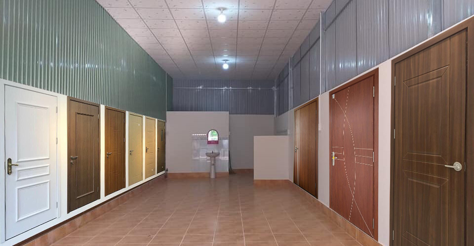 Cửa gỗ công nghiệp với nhiều Showroom trong thành phố
