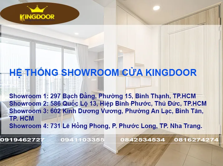 Hệ thống showroom cửa Kingdoor