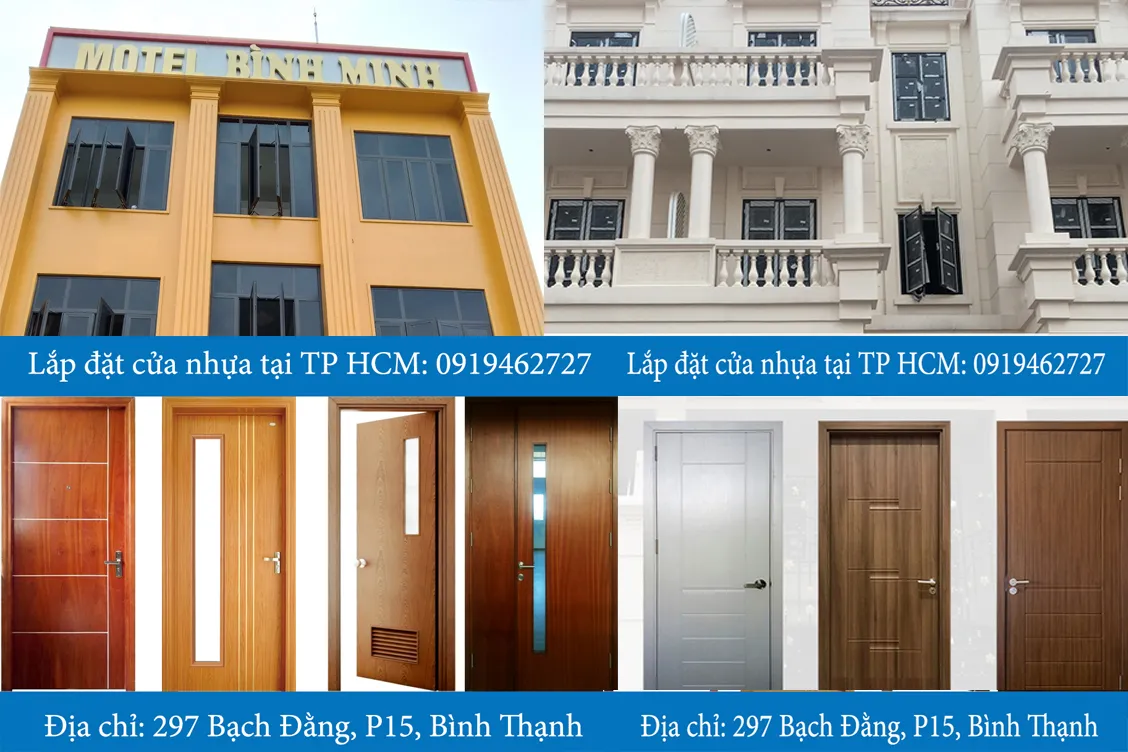 Cửa nhựa thi công tai công trình