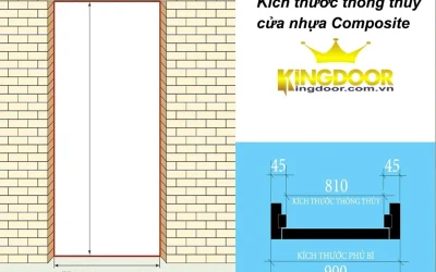 kích thước cửa nhựa composite