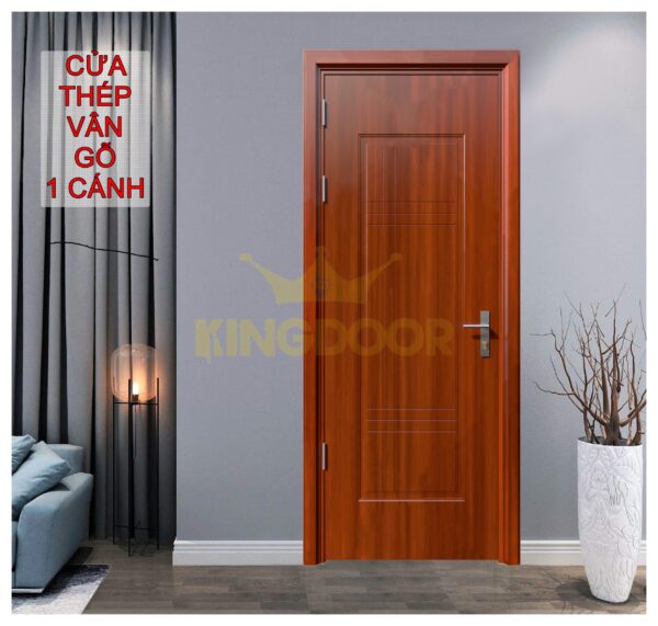 Cửa thép vân gỗ KG-1.09
