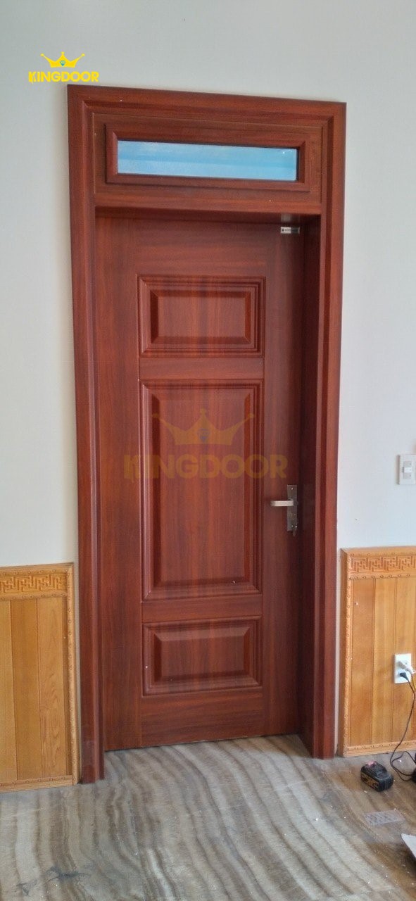 Nội, ngoại thất:  Mẫu cửa thép vân gỗ đẹp – Cửa thép giá rẻ Cua-thep-van-go-1-canh-dep-3