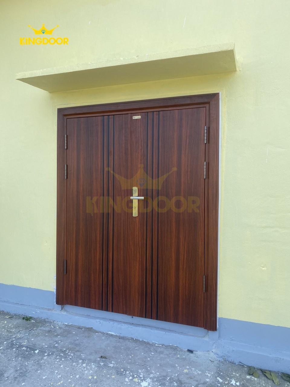 Nội, ngoại thất:  Mẫu cửa thép vân gỗ đẹp – Cửa thép giá rẻ Cua-thep-van-go-2-canh-11