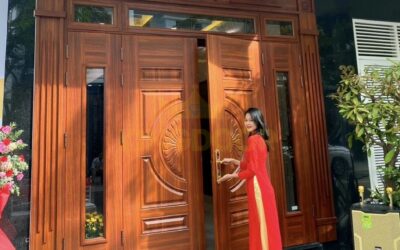 Cửa thép vân gỗ Luxury đẹp
