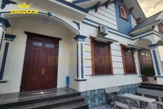 Cửa thép vân gỗ tại Trà Vinh