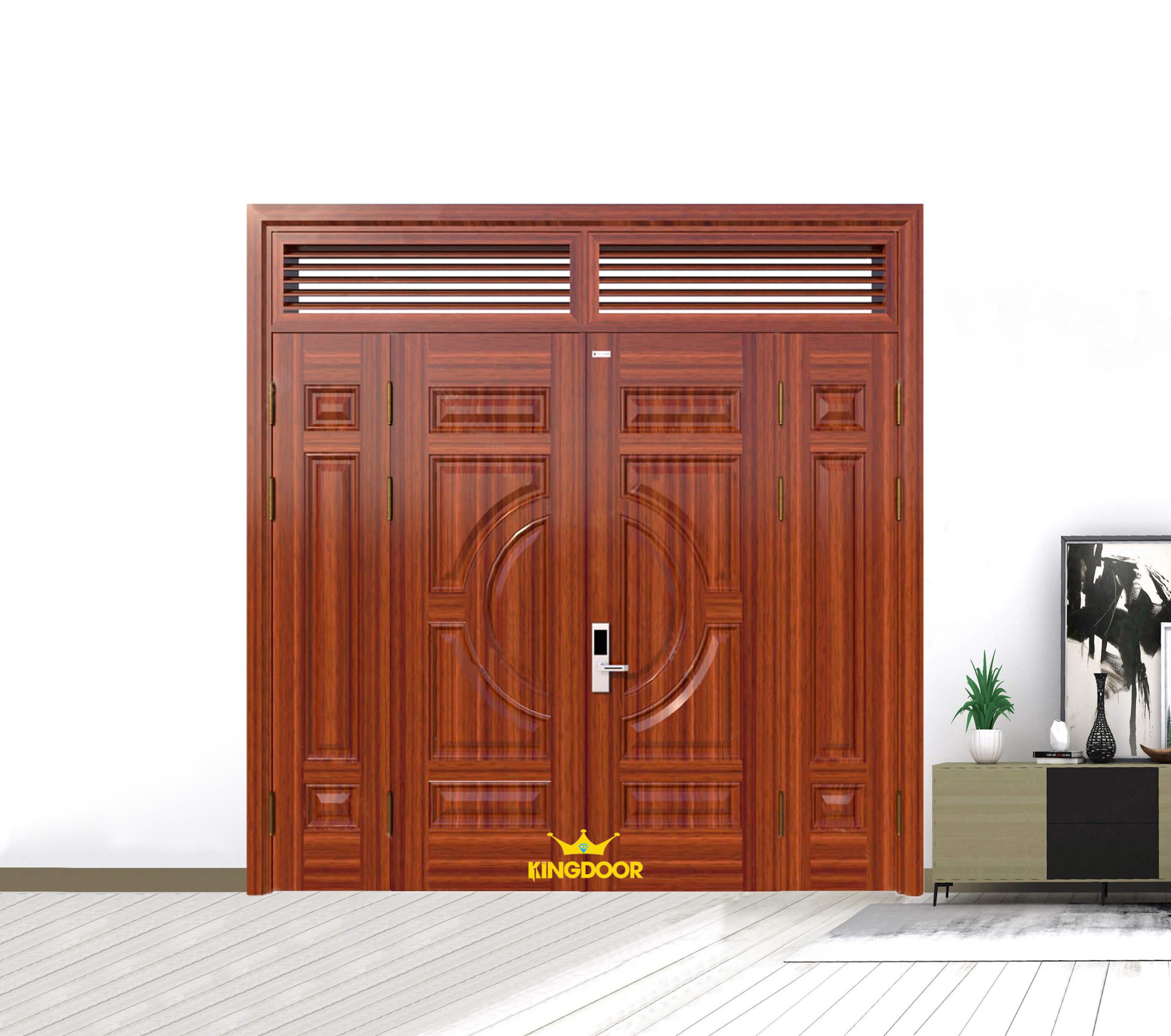 Cửa thép vân gỗ KG-41.01.03A-2NC