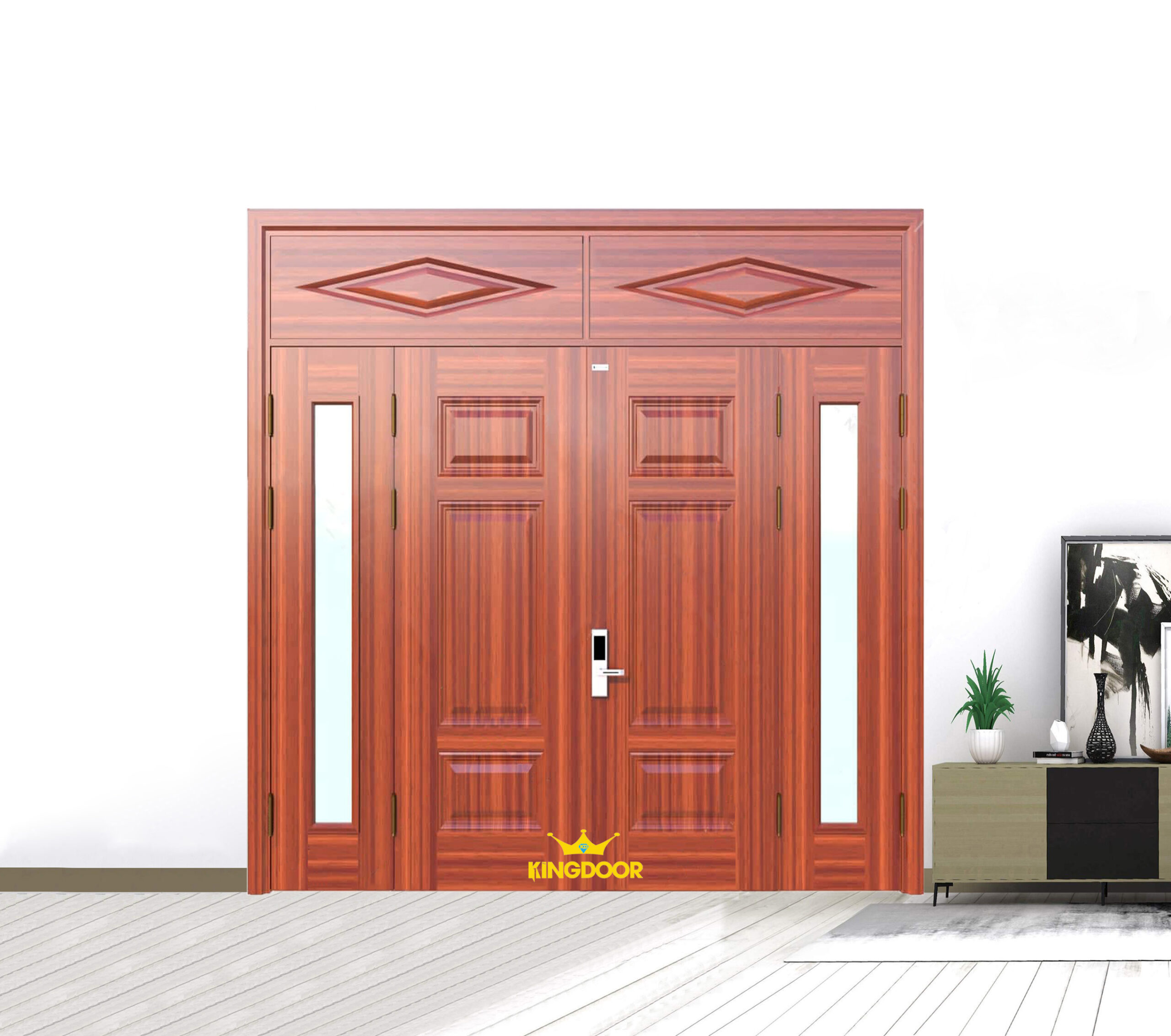 Cửa thép vân gỗ KG-41.03.K-2PT