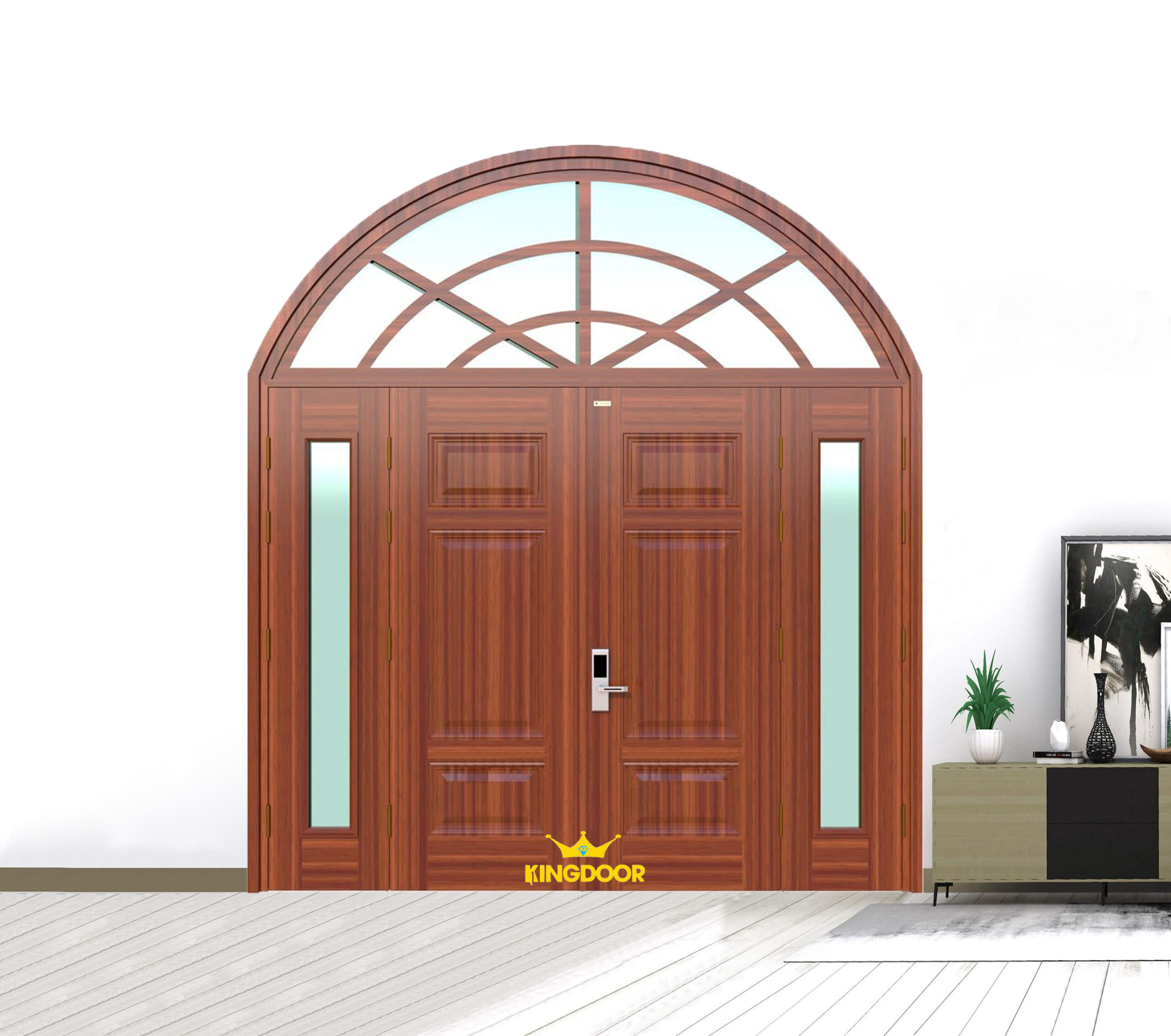 Cửa thép vân gỗ KGV-41.03.K