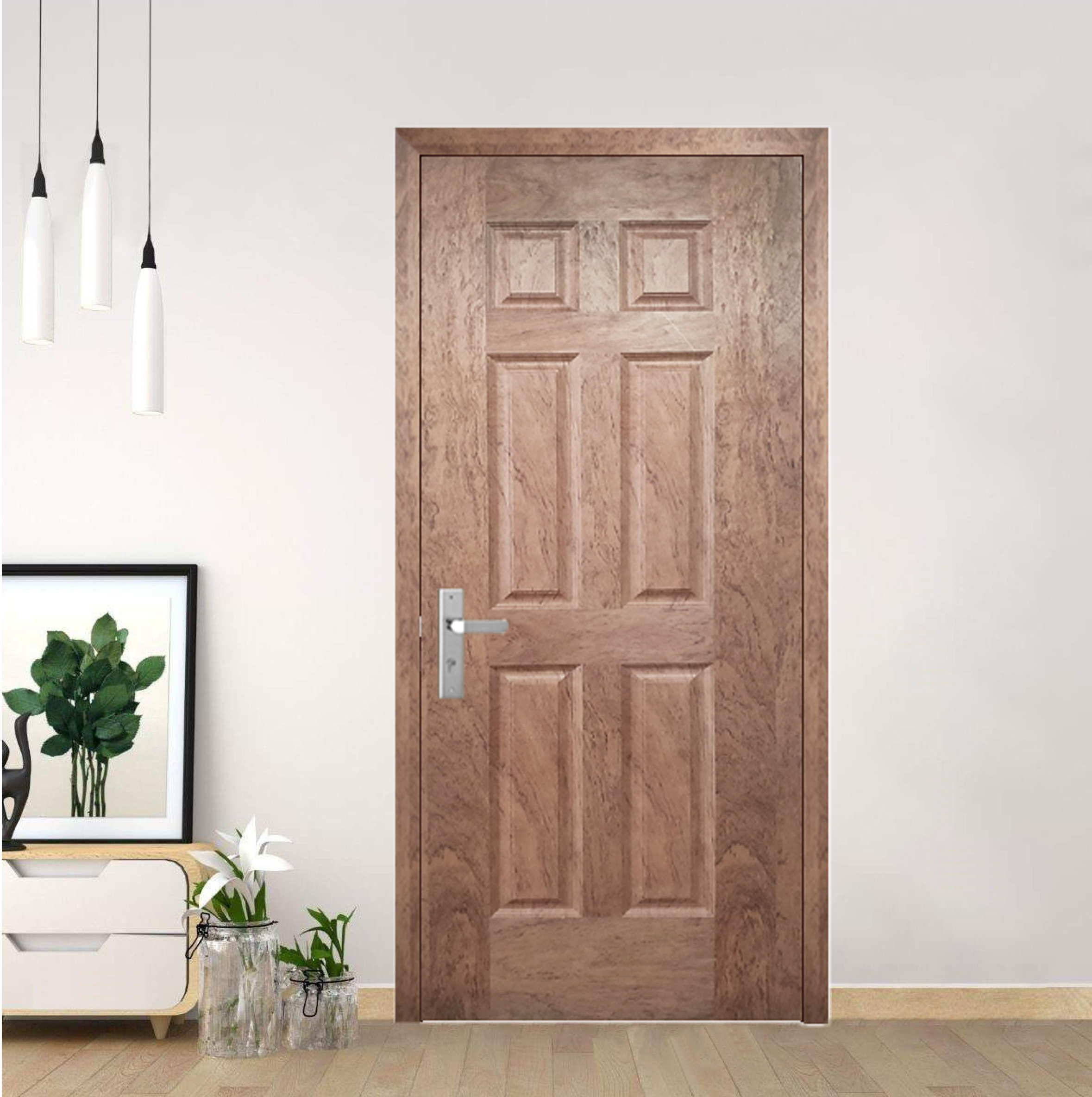 Cửa gỗ công nghiệp HDF Veneer KD.6A-Buginga