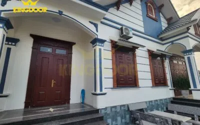 Cửa thép vân gỗ có bền không
