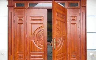 Cửa thép giả gỗ