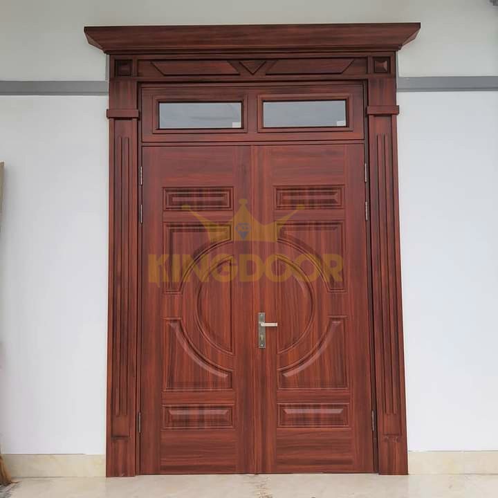 Nội, ngoại thất: Cửa thép vân gỗ phù  hợp với nhiều công trình Cua-thep-van-go-co-ben-khong-3-1