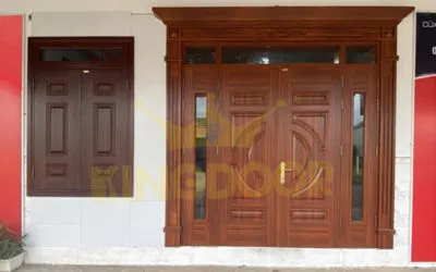 cửa thép vân gỗ tại Nhơn Trạch - Đồng Nai