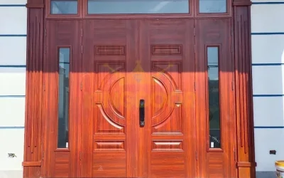 cửa thép vân gỗ tại tân bình