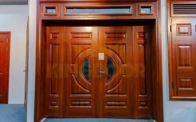 Cửa thép vân gỗ tại Quận 3
