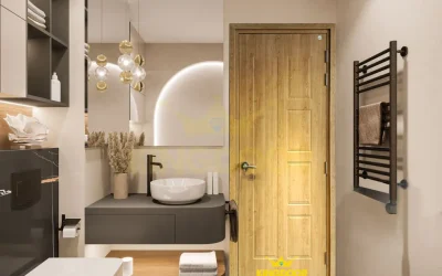 Giá cửa nhựa composite nhà vệ sinh