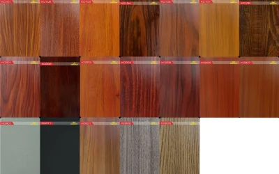 Bảng màu cửa thép vân gỗ