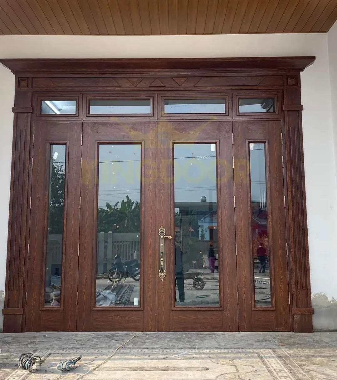 Cửa thép vân gỗ cao cấp