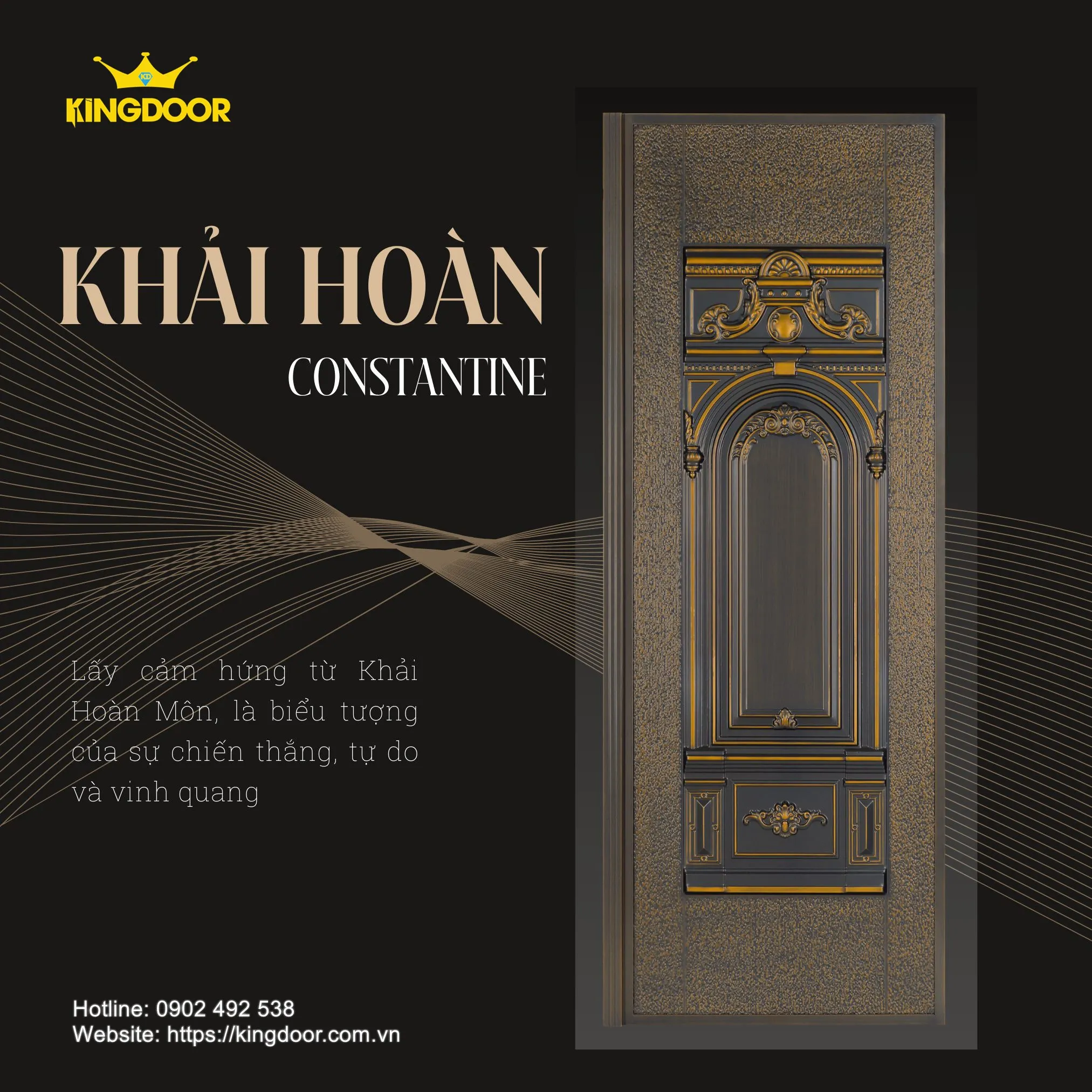 Cửa thép Classic họa tiết nghệ thuật 
