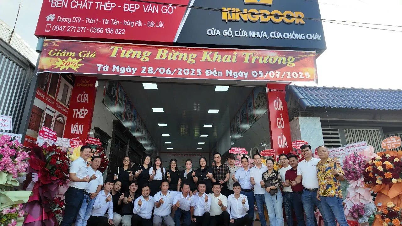 Khai trương showroom Kingdoor Đăk Lăk