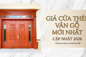 Giá cửa thép vân gỗ mới nhất 2026