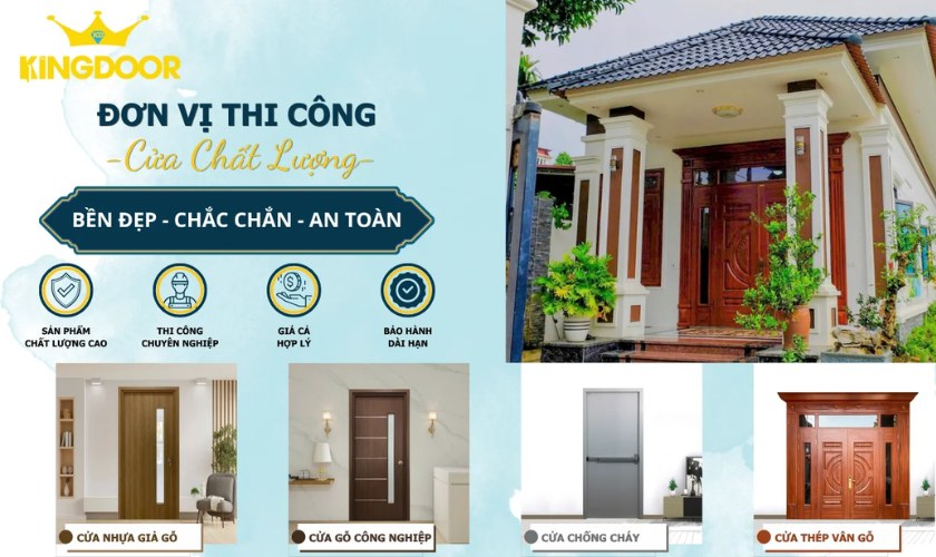 Kingdoor - Đơn vị cung cấp, thi công cửa composite chuyên nghiệp