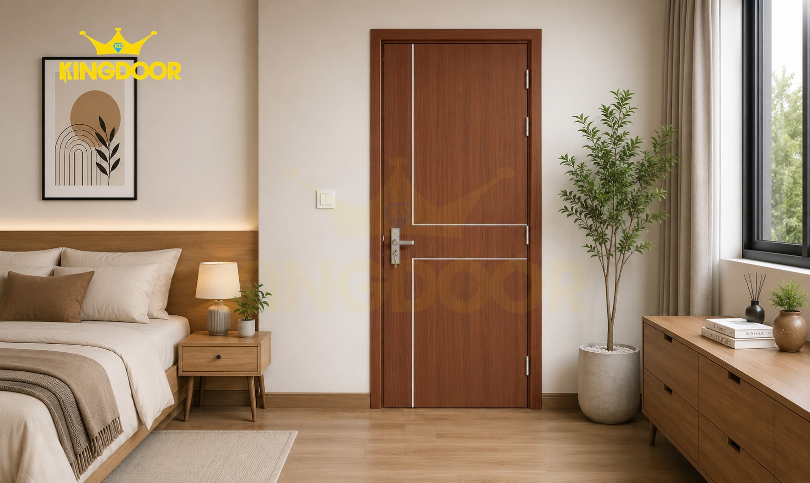 Cửa nhựa composite phòng ngủ