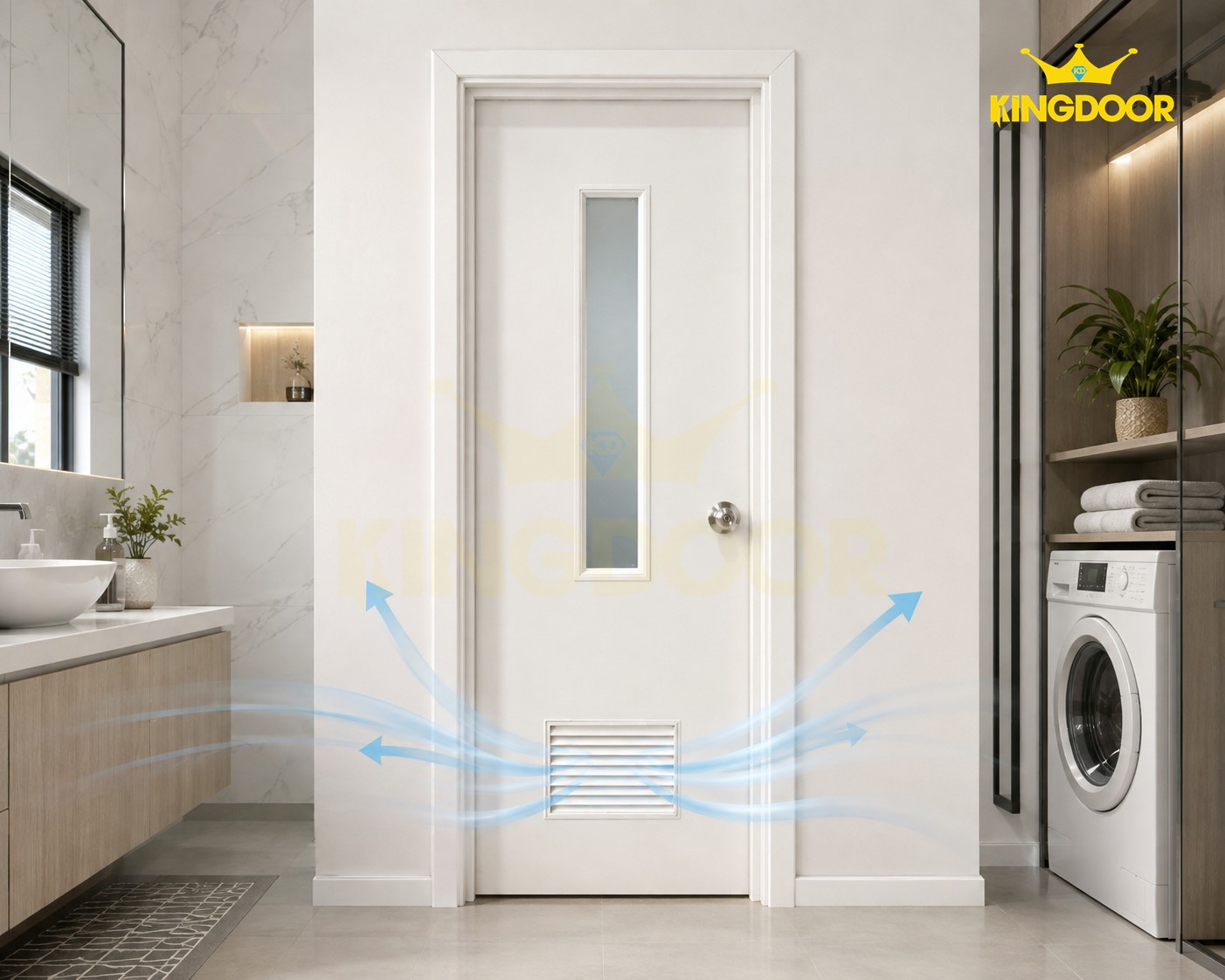 Cửa Nhựa Composite Có Lá Sách