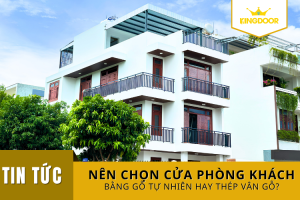 Nên Chọn Cửa Phòng Khách Bằng Gỗ Tự Nhiên Hay Thép Vân Gỗ